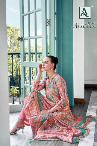 ALOK SUITS MUSKAAN PURE MASLIN SALWAR SUIT CATALOGUE