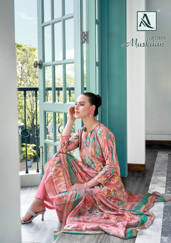 ALOK SUITS MUSKAAN PURE MASLIN SALWAR SUIT CATALOGUE