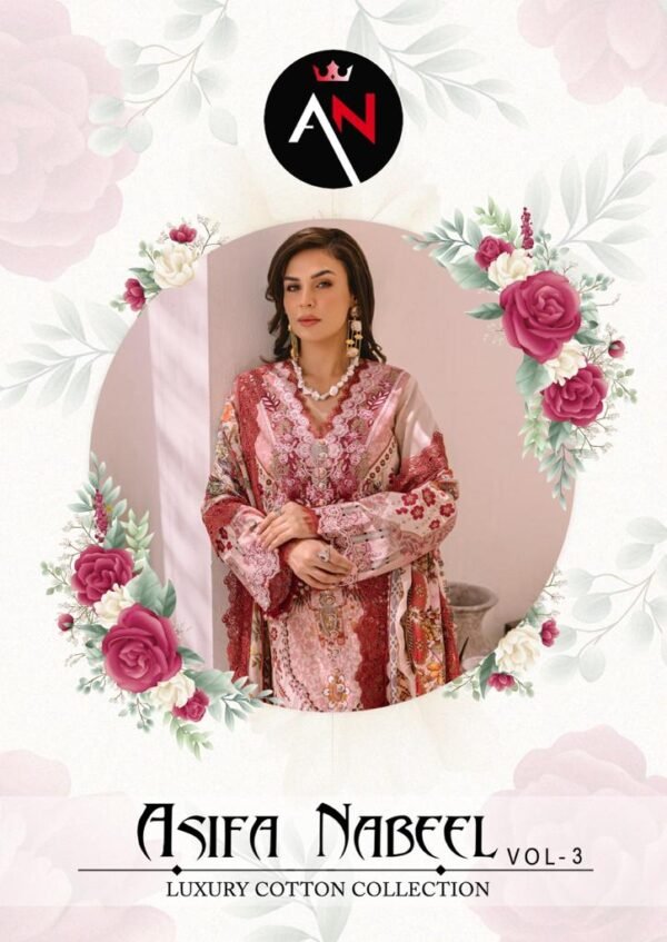 ASIFA NABEEL VOL 3 3001 TO 3008 WHOLESALE CATALOGUE SUITS