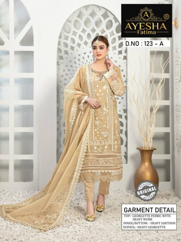 AYESHA FATIMA AF 123 PAKISTANI SUITS ONLINE WHOLESALE