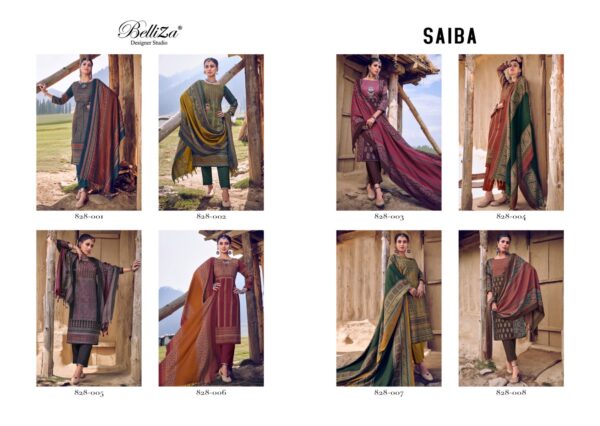 BELLIZA 828 SAIBA CATALOGUE SUITS DESING 2023