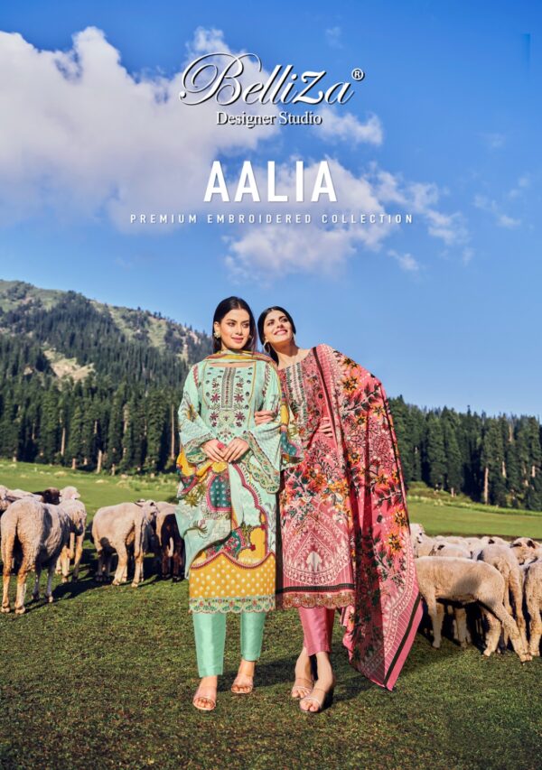 BELLIZA 829 AALIA COTTON WHOLESALE SUITS CATALOGUE