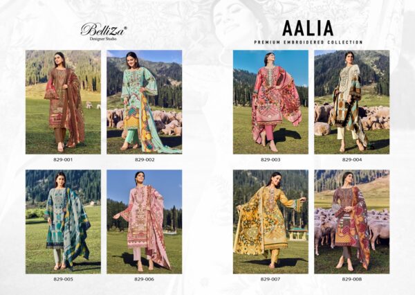 BELLIZA 829 AALIA COTTON WHOLESALE SUITS CATALOGUE