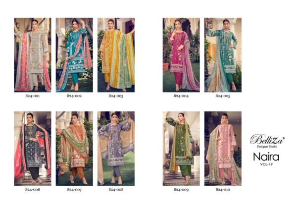 BELLIZA RANG NAIRA VOL 19 COTTON WHOLESALE SUITS CATALOGUE