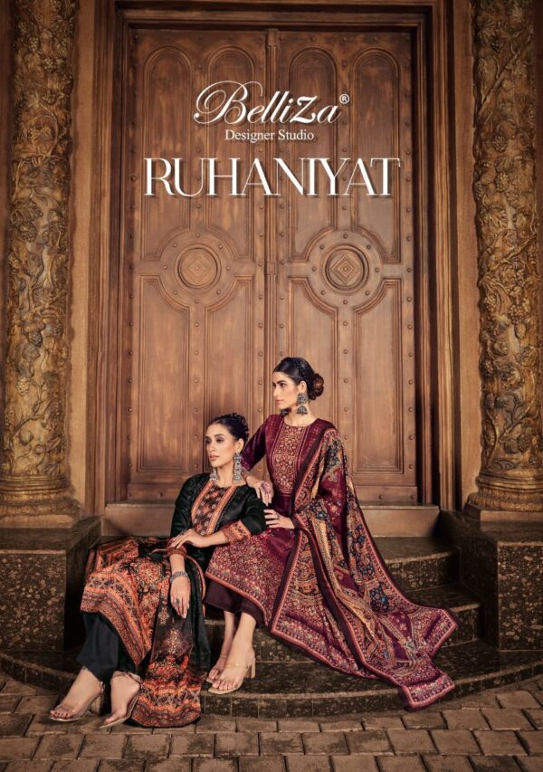 BELLIZA RUHANIYAT PURE WOOL PASHMINA SALWAR SUITS WHOLESALE