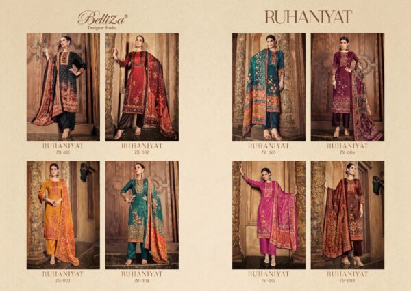 BELLIZA RUHANIYAT PURE WOOL PASHMINA SALWAR SUITS WHOLESALE