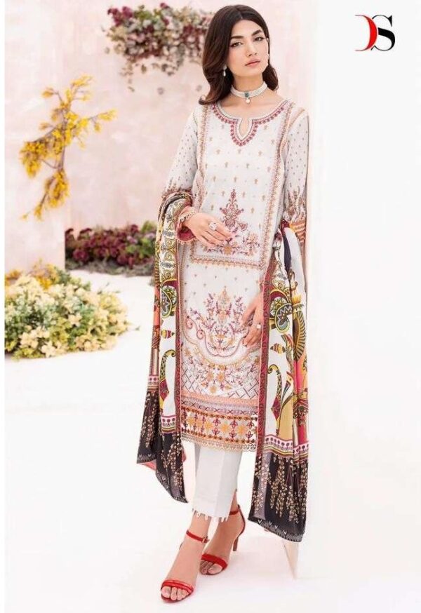 DEEPSY 3201 TO 3206 CHEVERON LAWN 9 PAKISTANI SUITS ONLINE