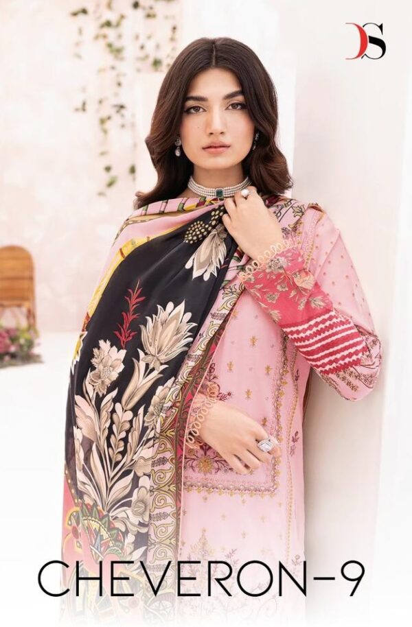 DEEPSY 3201 TO 3206 CHEVERON LAWN 9 PAKISTANI SUITS ONLINE SUPPLIER