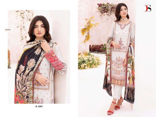 DEEPSY 3201 TO 3206 CHEVERON LAWN 9 PAKISTANI SUITS ONLINE SUPPLIER