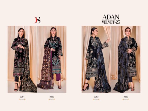 DEEPSY 3251 TO 3254 ADAN VELVET 23 WHOLESALE SALWAR KAMEEZ INDIA