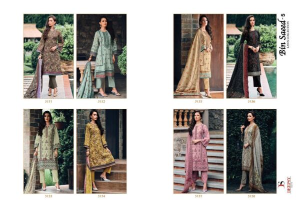 DEEPSY BIN SAEED 5 READYMADE PAKISTANI KURTI CATALOGUE