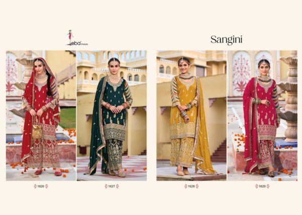 EBA LIFESTYLE 1626 TO 1629 SANGINI SILK SALWAR SUITS WHOLESALE