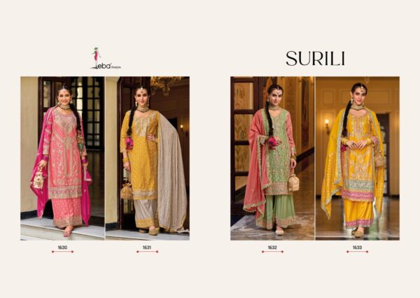 EBA LIFESTYLE 1630 TO 1633 SURILI PARTY WEAR PLAZO SUITS WHOLESALE