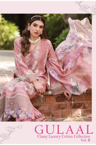 GULAAL CLASSY LUXURY COTTON COLLECTION VOL 6 PAKISTANI SUITS SUPPLIER