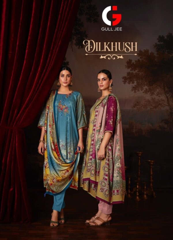 GULL JEE 21001 TO 21006 DILKHUSH PASMINA SALWAR SUITS WHOLESALE