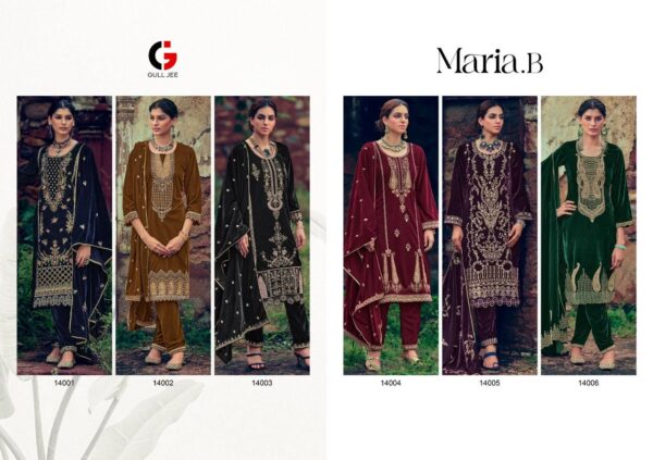 GULL JEE MARIA B VELVET READYMADE COLLECTION PAKISTANI SUITS ONLINE