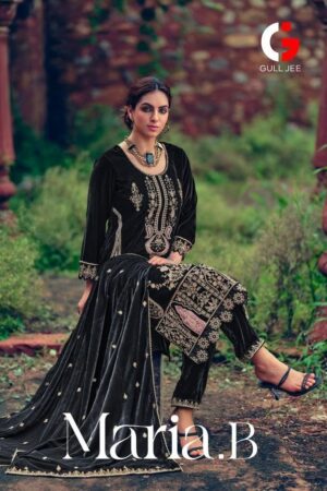 GULL JEE MARIA B VELVET READYMADE COLLECTION PAKISTANI SUITS ONLINE