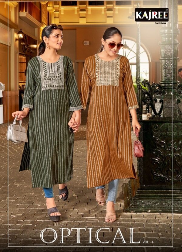 KAJREE FASHION KALAROOP OPTICAL VOL 4 KURTI WHOLESALE ONLINE