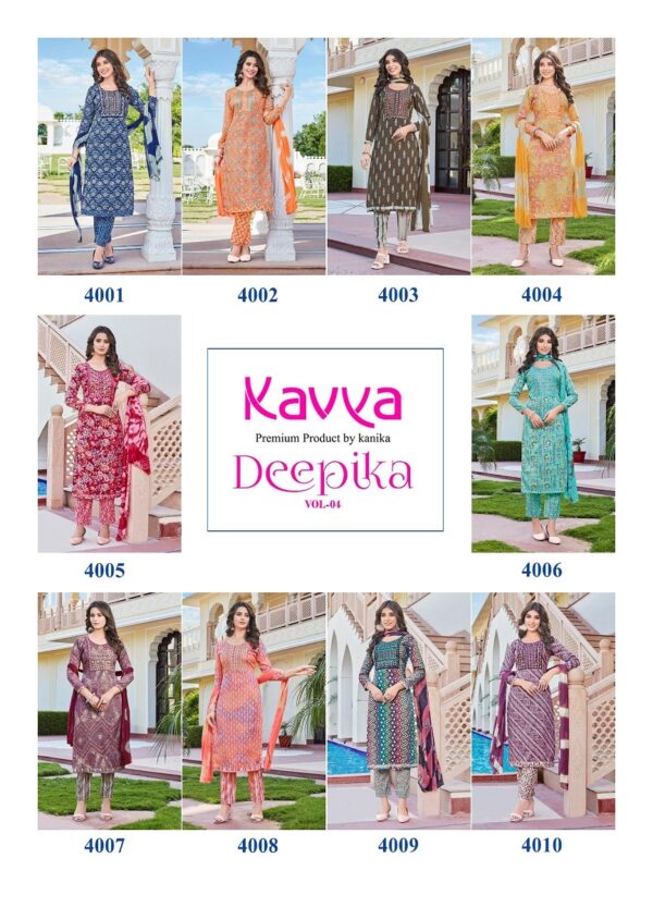 KAVYA DEEPIKA VOL 4 READYMADE KURTI WHOLESALE ONLINE