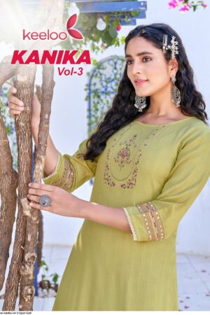 KEELOO KANIKA VOL 3 RAYON READYMADE KURTI WHOLESALE