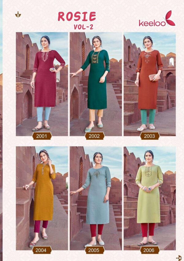 KEELOO ROSIE VOL 2 FANCY DESIGNER READYMADE KURTI CATALOGUE