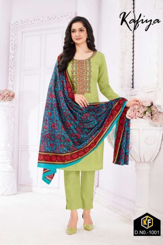 KEVAL FAB 1001 TO 1006 KAFIYA VOL 1 WHOLESALE CATALOGUE SUITS