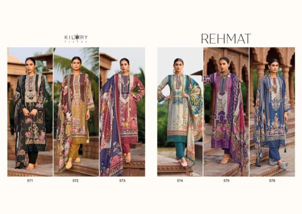 KILORY TRENDS 571 TO 576 REHMAT PASHMINA PAKISTANI SUITS CATALOGUE