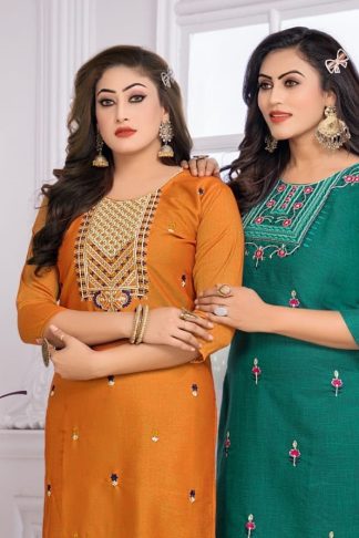 KINTI GLORIOUS 4 REYON READYMADE KURTI CATALOGUE
