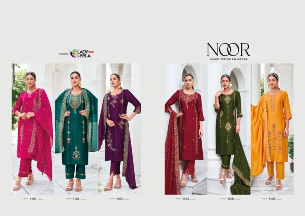 LADY LEELA 1001 TO 1006 NOOR READYMADE KURTI ONLINE CATALOGUE