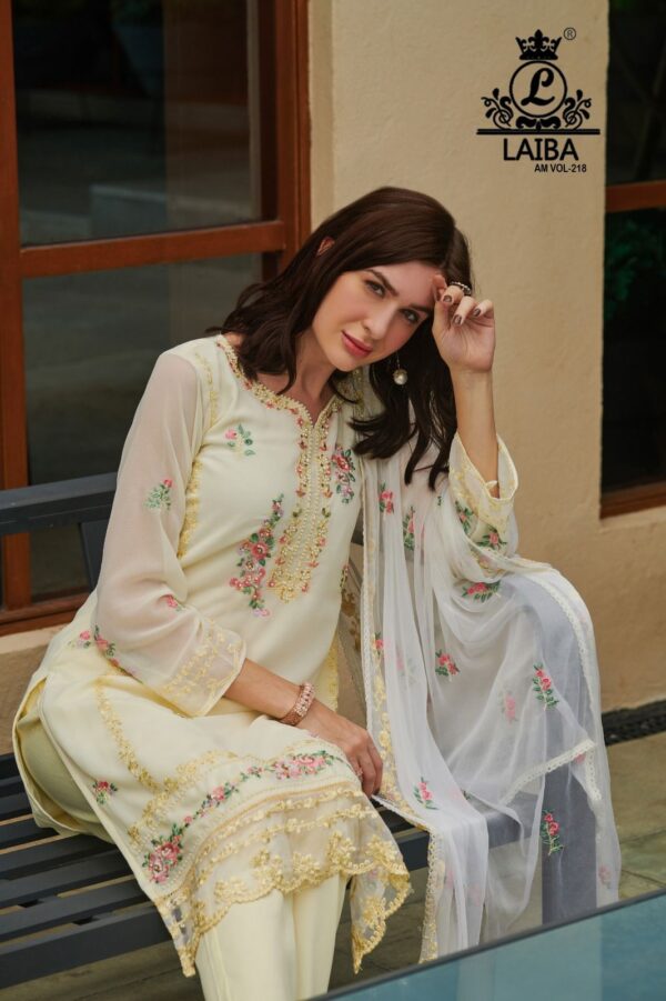 LAIBA AM VOL 218 READYMADE PAKISTANI KURTI ONLINE WHOLESALER