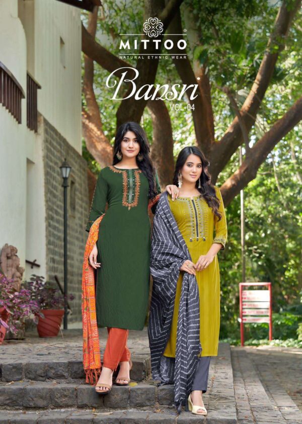 MITTOO BANSRI VOL 4 READYMADE KURTI AT BEST PRICE CATALOGUE