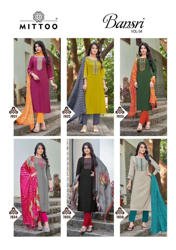 MITTOO BANSRI VOL 4 READYMADE KURTI AT BEST PRICE CATALOGUE