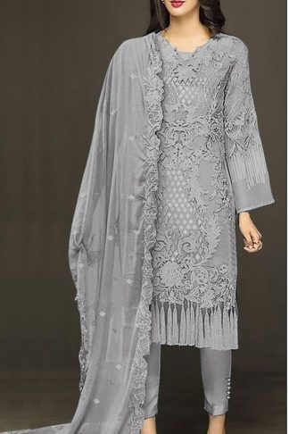 MUSHQ 417 ABCD GEORGETTE WHOLESALE CATALOGUE SUITS SURAT