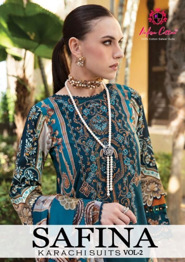 NAFISA COTTON SAFINA KARACHI SUITS VOL 02 PAKISTANI SUITS CATALOGUE