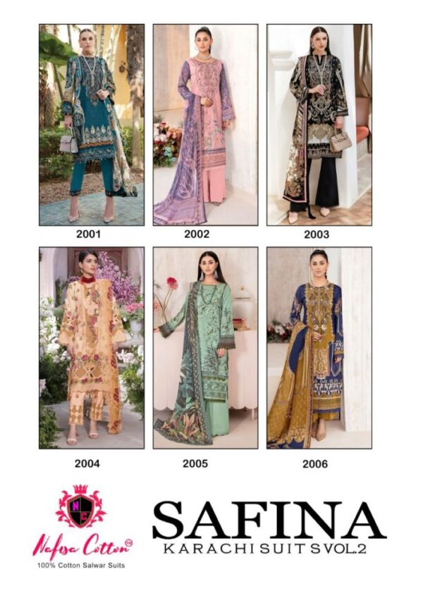 NAFISA COTTON SAFINA KARACHI SUITS VOL 02 PAKISTANI SUITS CATALOGUE