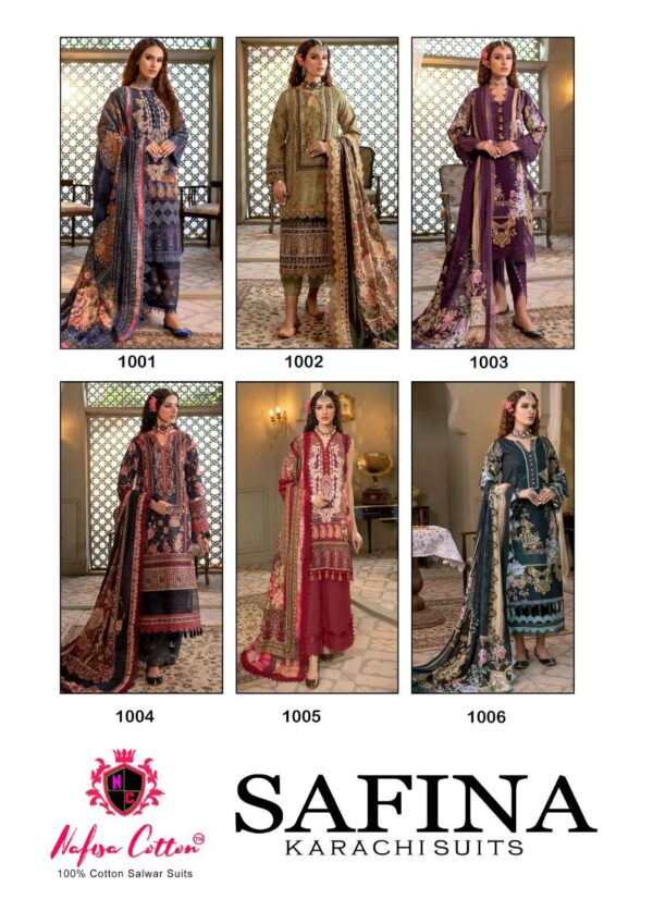 NAFISHA COTTON SAFINA KARACHI WHOLESALE PAKISTANI SUITS