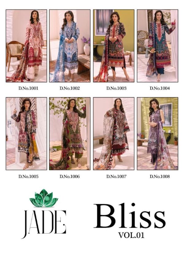 NANDGOPAL PRINT JADE BLISS VOL 1 CATALOGUE SUITS DESING