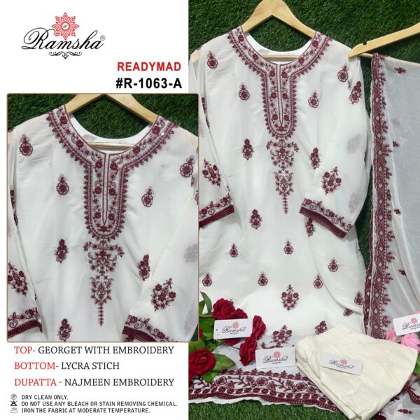 RAMSHA E 1063 ABCD NX PAKISTANI KURTI ONLINE WHOLESALER