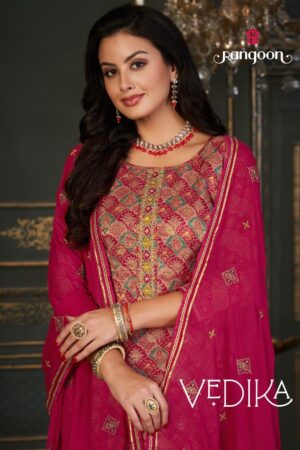 RANGOON 4191 TO 4194 VEDIKA RUSSIAN JECARUAD SALWAR SUITS CATALOGUE