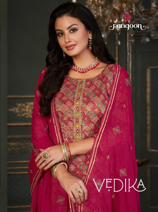 RANGOON 4191 TO 4194 VEDIKA RUSSIAN JECARUAD SALWAR SUITS CATALOGUE