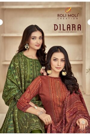 ROLI MOLI CREATION DILARA PRINTED PASHMINA DRESS MATERIALS CATALOGUE