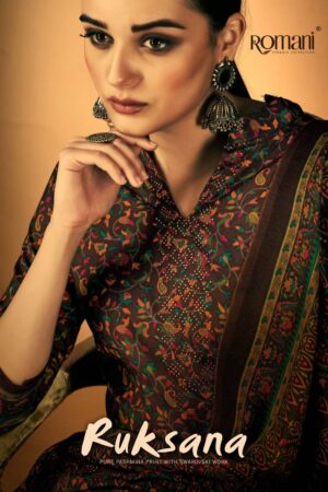 ROMANI 1056 RUKSANA PREMIUM PASHMINA PAKISTANI SUITS SUPPLIER