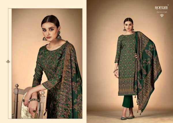 ROMANI 1056 RUKSANA PREMIUM PASHMINA PAKISTANI SUITS SUPPLIER - Image 9