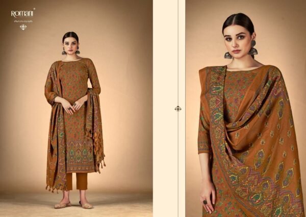 ROMANI 1056 RUKSANA PREMIUM PASHMINA PAKISTANI SUITS SUPPLIER - Image 10