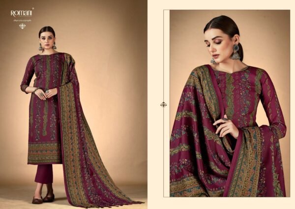 ROMANI 1056 RUKSANA PREMIUM PASHMINA PAKISTANI SUITS SUPPLIER - Image 11