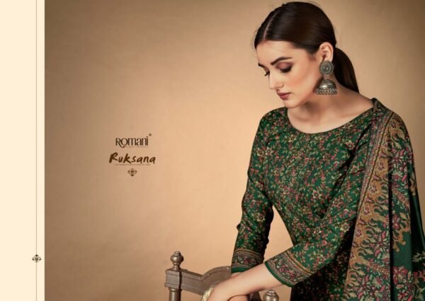 ROMANI 1056 RUKSANA PREMIUM PASHMINA PAKISTANI SUITS SUPPLIER - Image 12