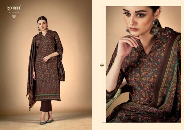 ROMANI 1056 RUKSANA PREMIUM PASHMINA PAKISTANI SUITS SUPPLIER - Image 14