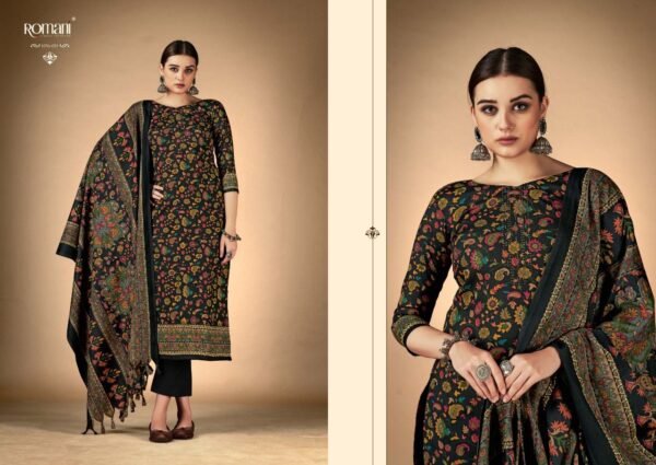 ROMANI 1056 RUKSANA PREMIUM PASHMINA PAKISTANI SUITS SUPPLIER - Image 3