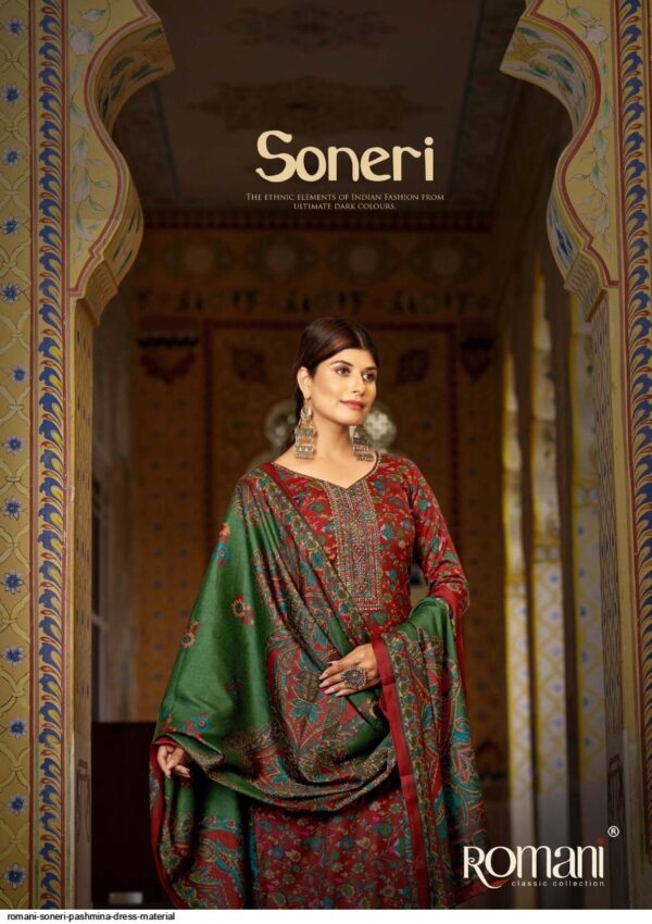 ROMANI 1057 SONERI PASHMINA SALWAR SUITS WHOLESALE