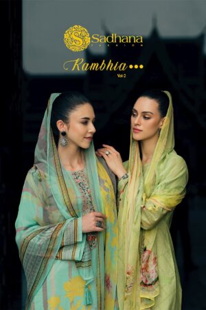 SADHANA FASHION RAMBHIA VOL 2 PASHMINA NEW CATALOGUE SUITS